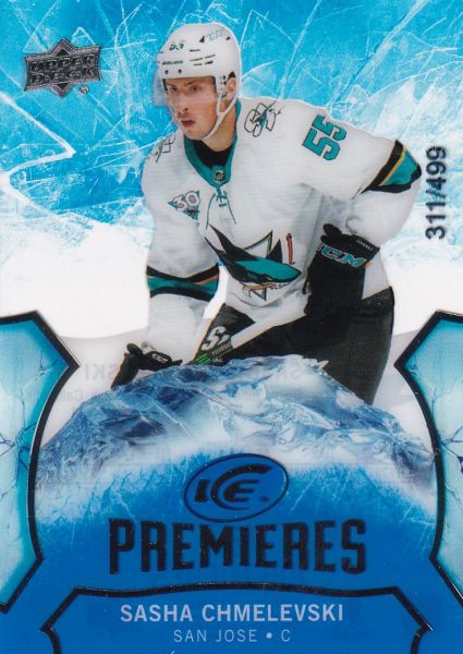 insert RC karta SASHA CHMELEVSKI 20-21 UD Ice Premieres /499